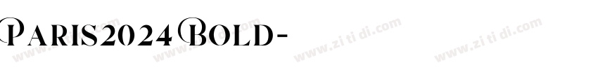 Paris2024 Bold字体转换